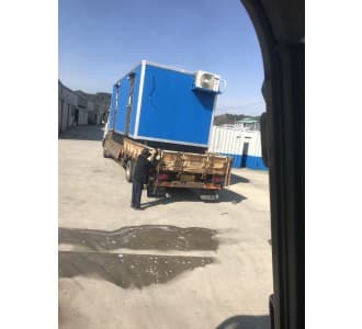 충북 충주 모바일화장실10조 공사장 임대 설치 사례 사진