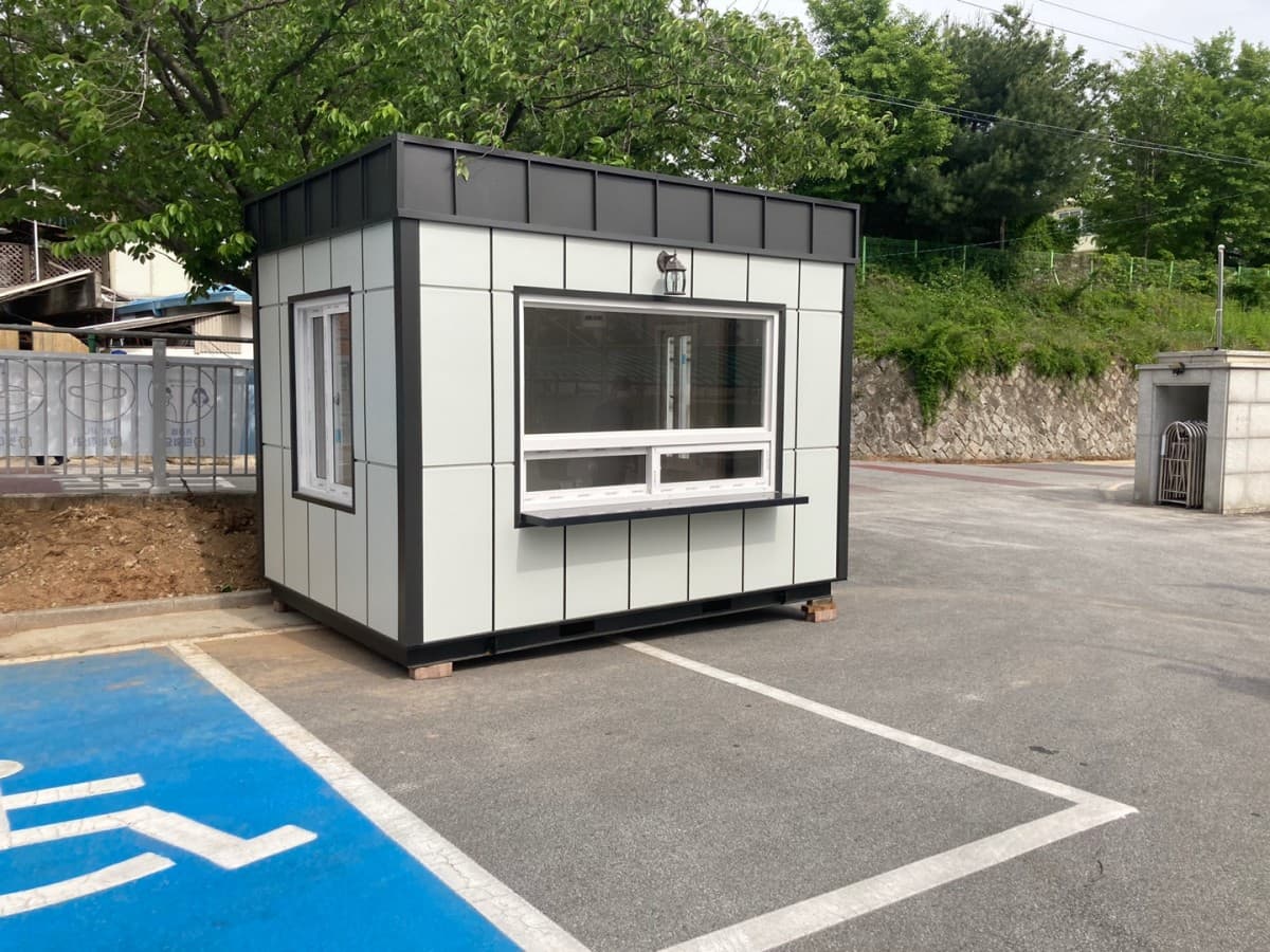 충남 논산 2.5x3.5 이동식 경비실 출고 이미지 1